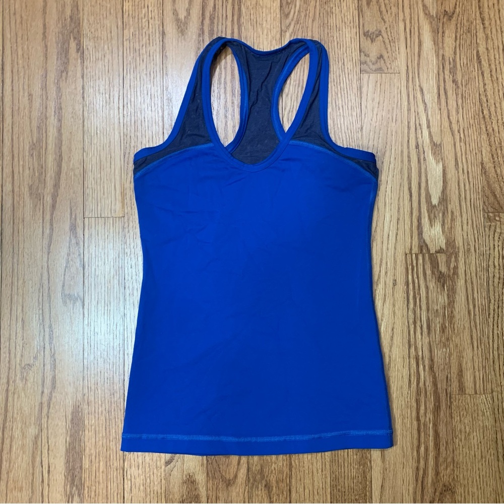 Lululemon Vintage Mesh Racerback Tank - Royal Blue/Navy - Size 4
